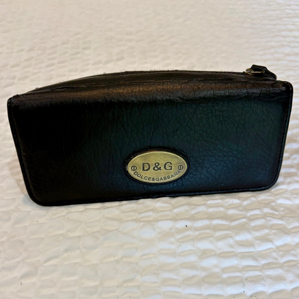 Dolce & Gabbana Vintage Black Nappa Leather Wallet with Brass Signature Plate 🤩🖤